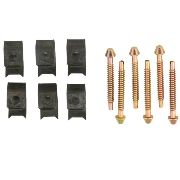 Surface Mount Clip 6 Clips Pack, Raw, Kingston Brass, Mfr#: KSHDWR6